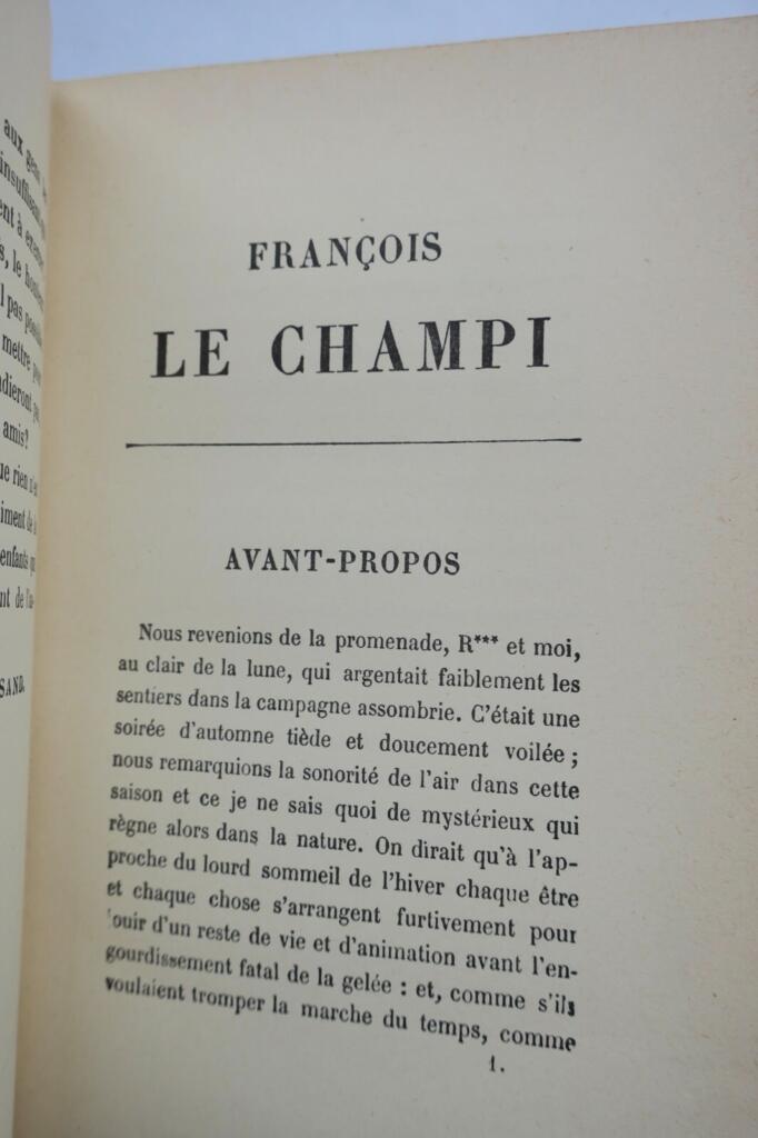 Francois Der Champi - Ein Klassiker