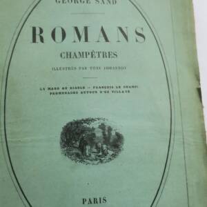 SAND GEORGES ROMANS CHAMPETRES HACHETTE ET CIE. 1860 Johannot