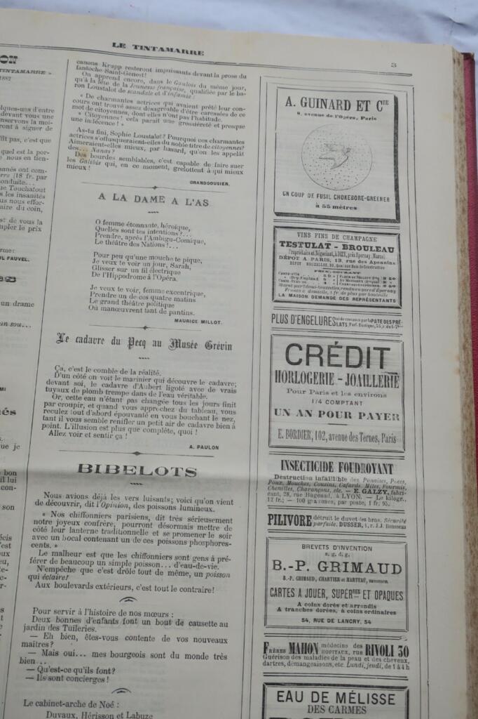 French Satirical Weekly 1882