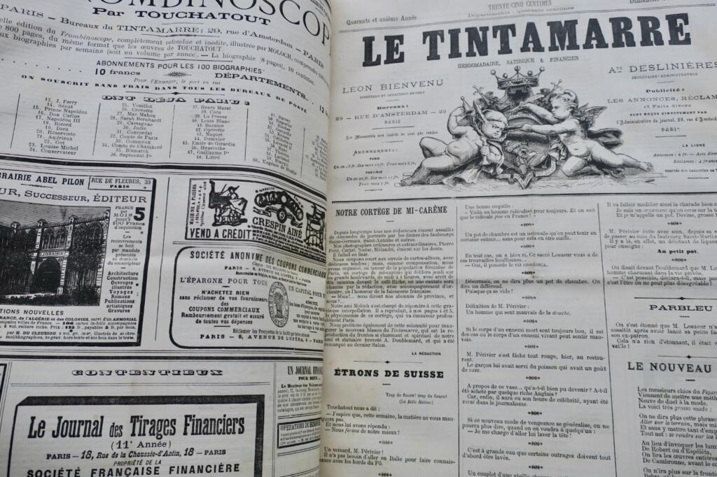 French Weekly Satirical Magazine 1882