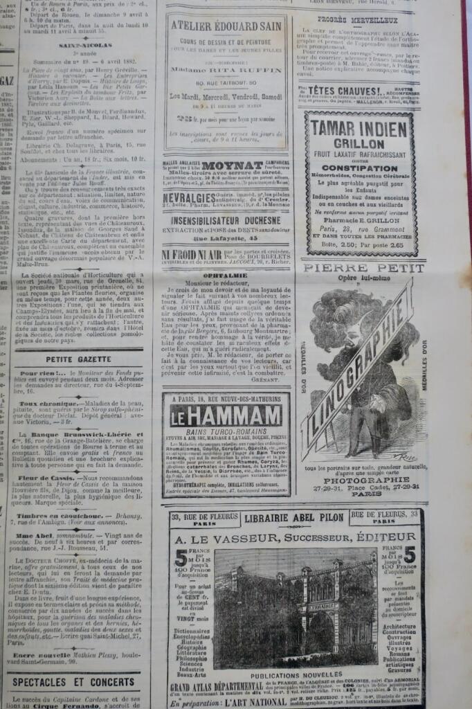 French Weekly Satirical Magazine 1882