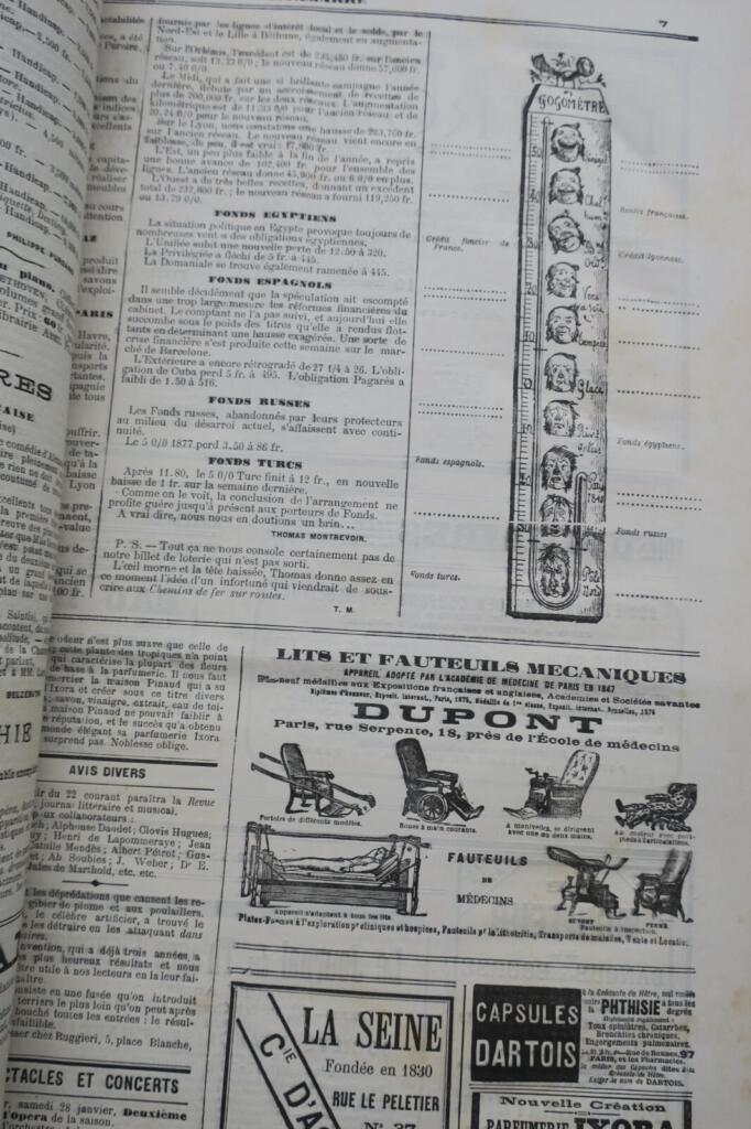 French Weekly Satirical Magazine 1882