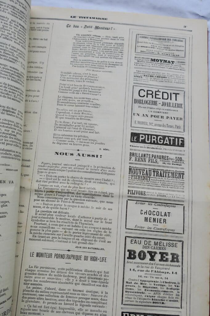 French Weekly Satirical Magazine 1882