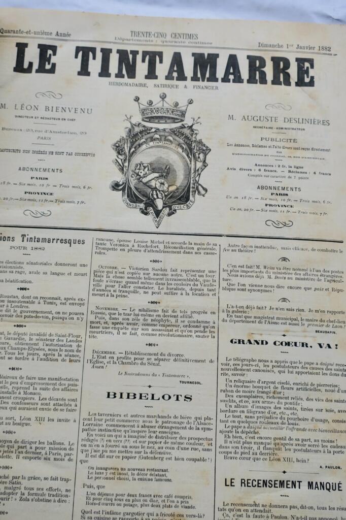French Satirical Weekly 1882