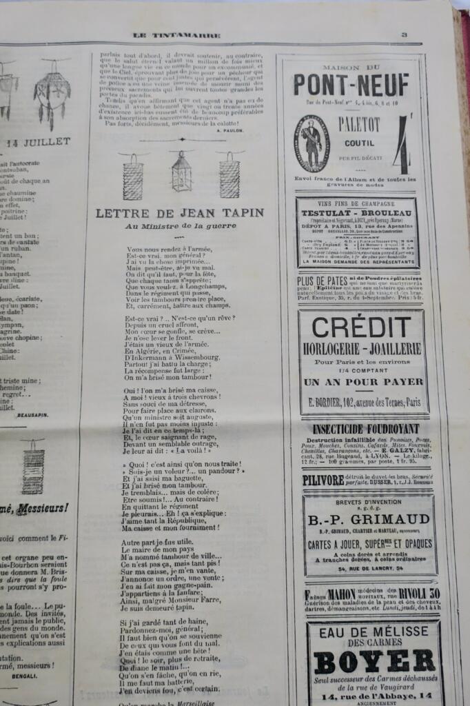 French Satirical Weekly 1882