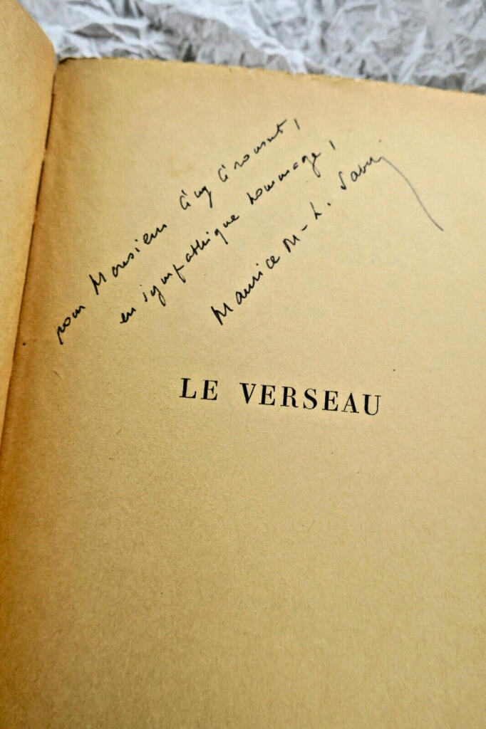 SAVIN MAURICE LE VERSEAU. GALLIMARD + dédicace