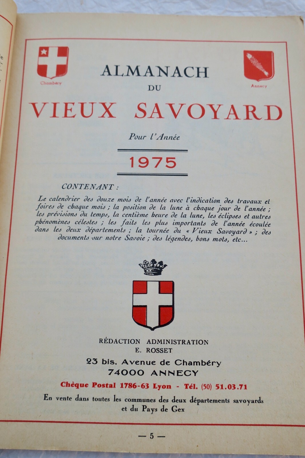 Almanac of the old Savoyard - Image 3
