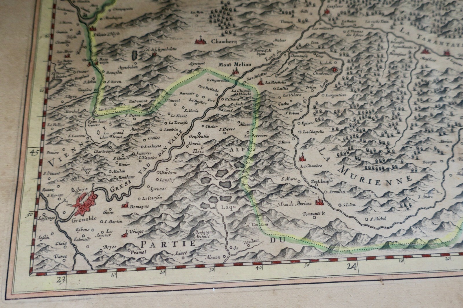 萨瓦第公国地图<span class="lla-card-orig-wrap"><span class="lla-card-orig">❦ Savoie carte Sabaudia Ducatus. Savoye Blaeuw ca. 1630</span></span> - La Librairie Antique