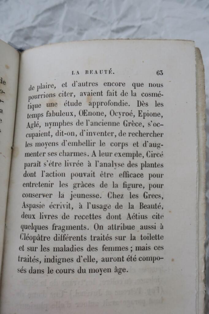 SECRETS DE NOS PERES, L&rsquo;ART DE CONSERVER LA BEAUTE 1858