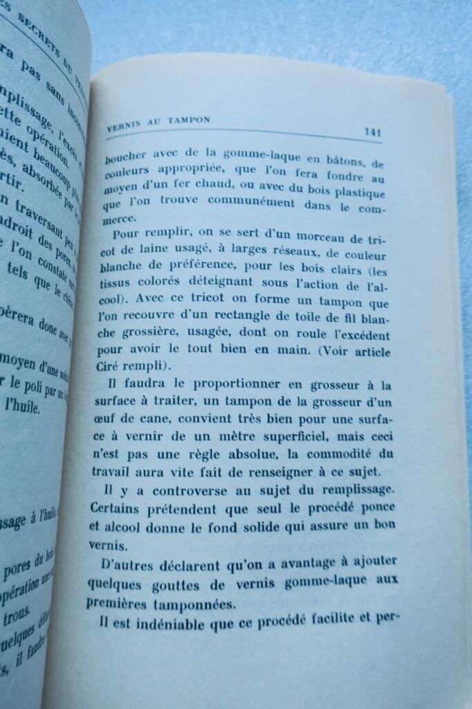 secrets du vernissage et du laquage du bois