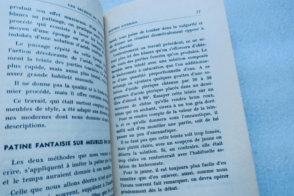 secrets du vernissage et du laquage du bois