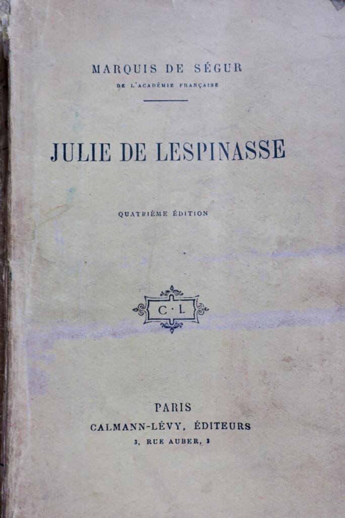 Life of Julie de Lespinasse