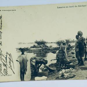 Sénégal lessive au bord du Sénégal 1903