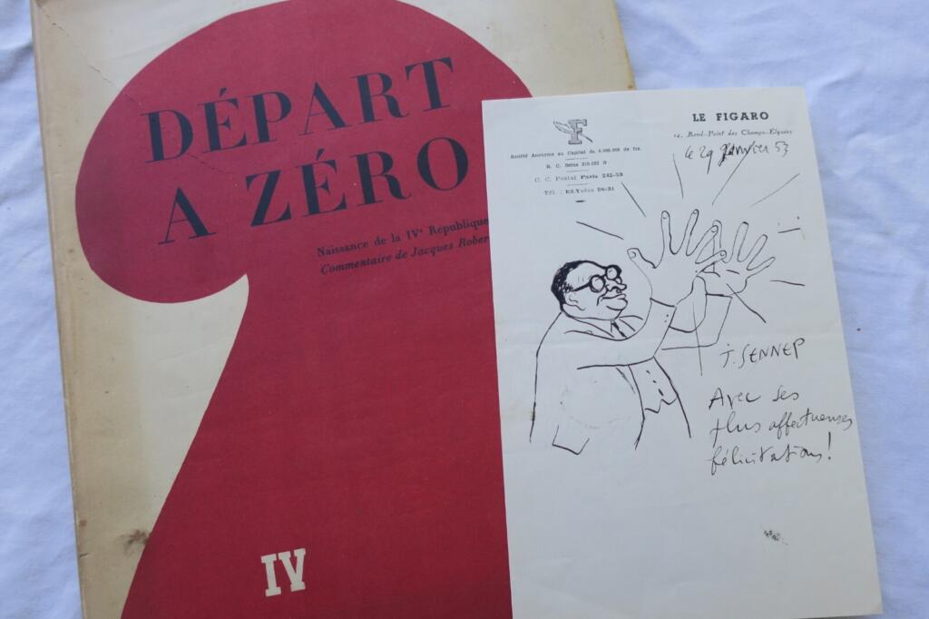 French Political Satire & Original Drawing