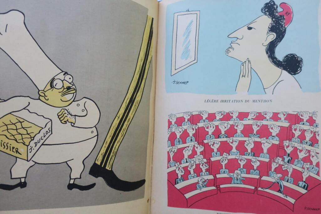 French Political Satire & Original Drawing