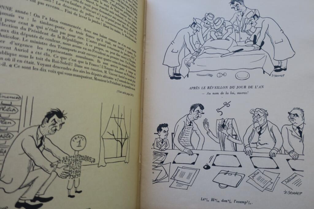French Political Satire & Original Drawing