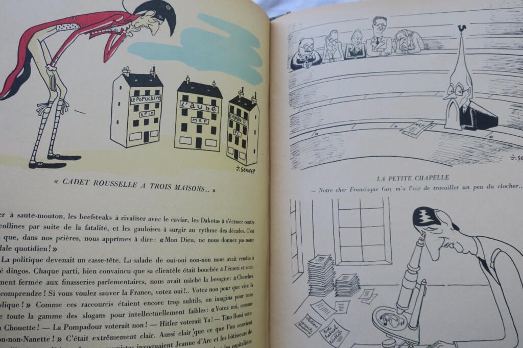 French Political Satire & Original Drawing