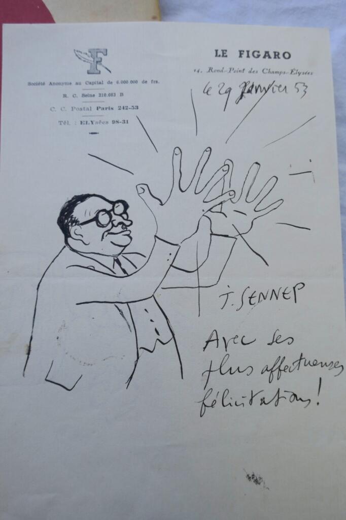 French Political Satire & Original Drawing