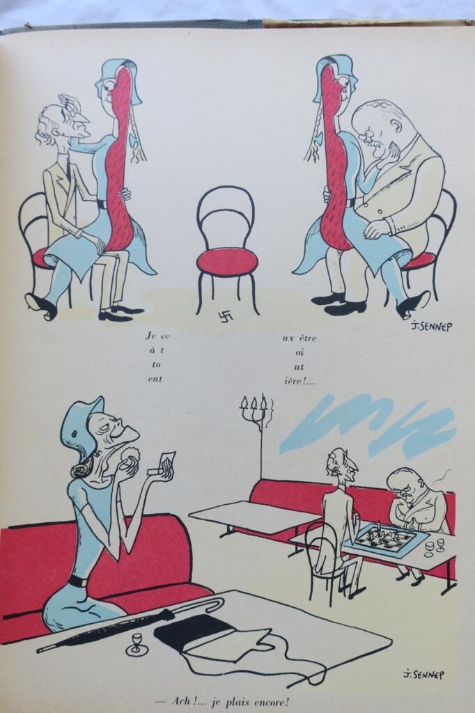 French Political Satire & Original Drawing