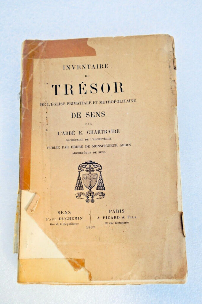 Cathedral Treasury Inventory, Sens 1897