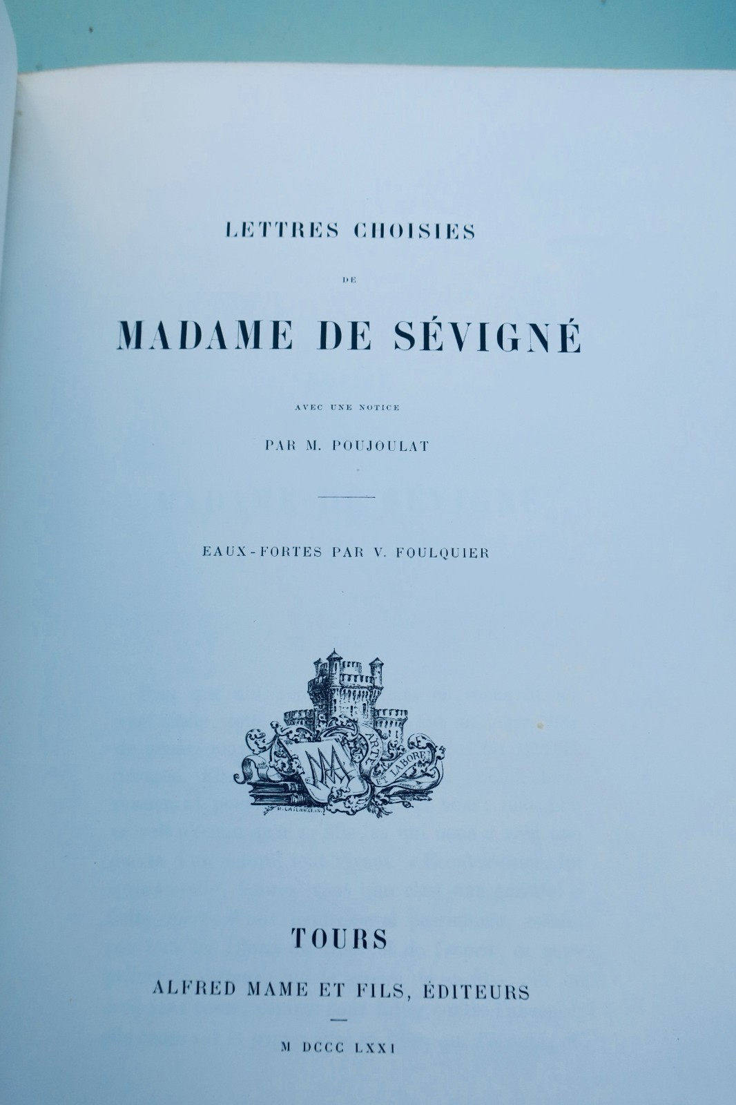 Sévigné Lettres choisies de Madame de Sévigné – Image 2