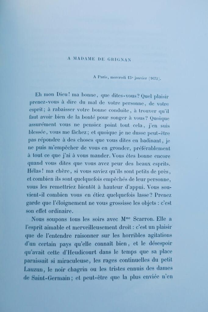 Sévigné Lettres choisies de Madame de Sévigné