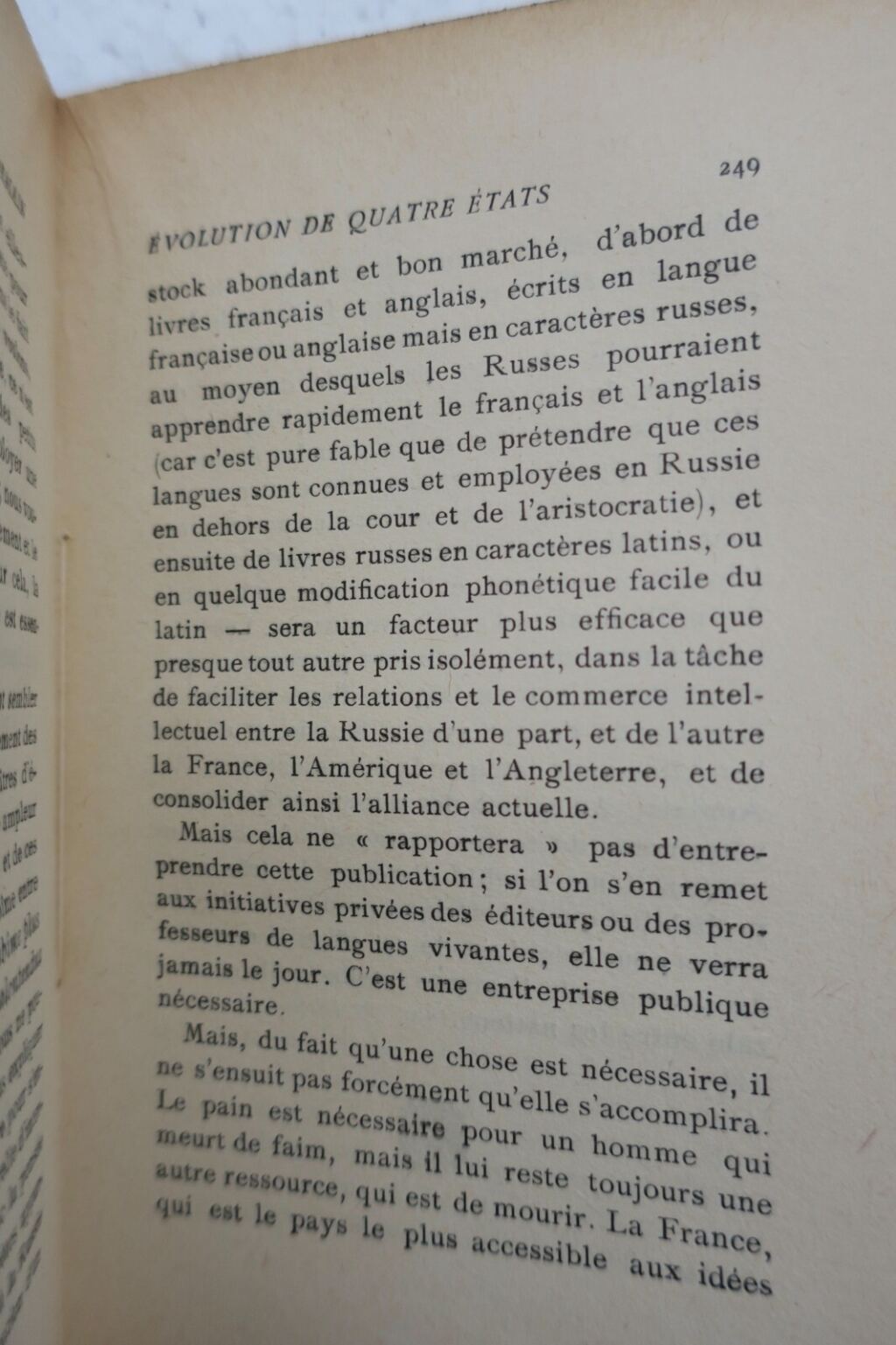 Visionary analysis of post-war Europe