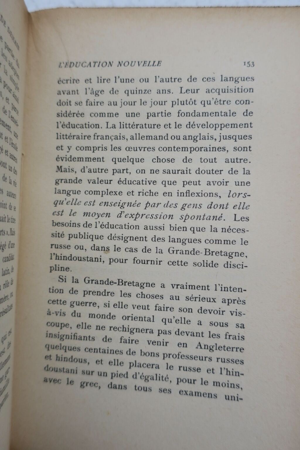 Visionary analysis of post-war Europe