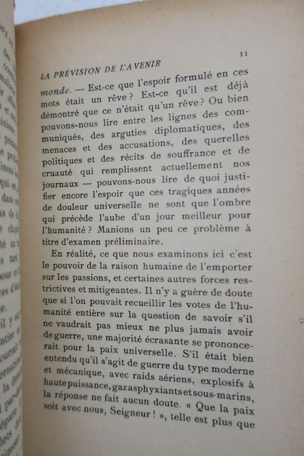Visionary analysis of post-war Europe