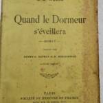 SF WELLS QUAND LE DORMEUR S'EVEILLERA EO