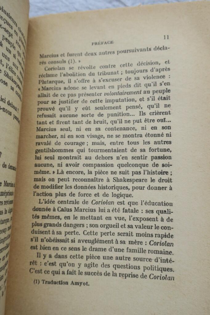 Shakespeare Coriolan – Les deux gentilshommes de Vérone