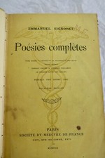 SIGNORET Poésies complètes (Vers dorés, Daphné, La souffrance des eaux... – Image 12