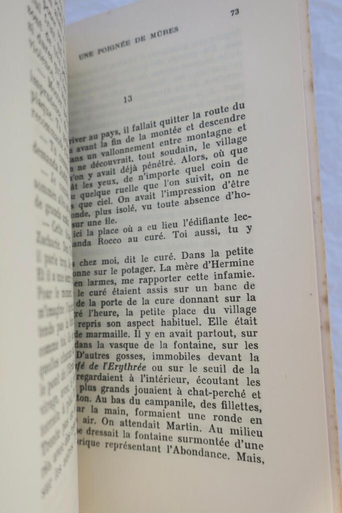 Silone (Ignazio) Une Poignée de Mûres / Alfa