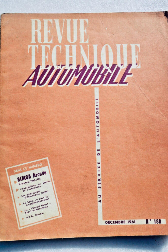 SIMCA ARONDE 1961 RTA n°188