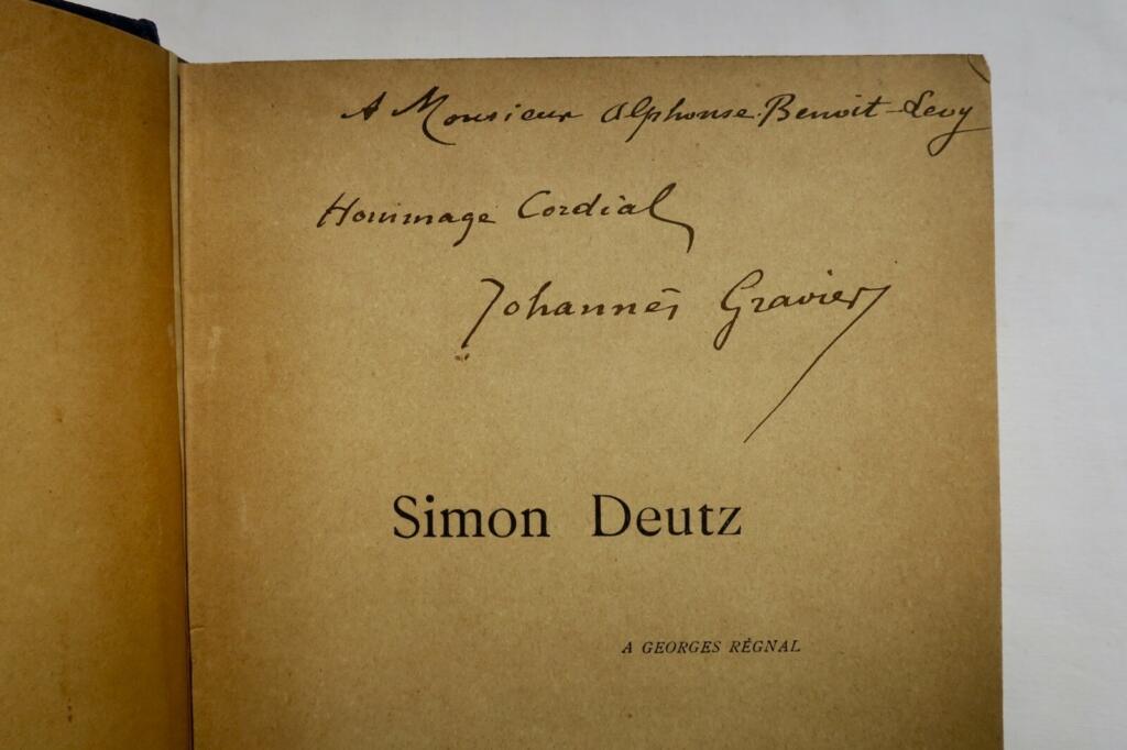 Simon Deutz – Johannes Gravier – 1896
