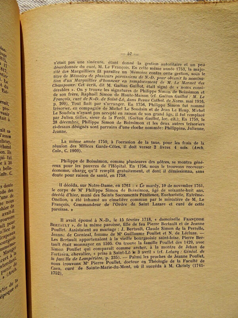 Genealogie der Saint-Loire Bürgerfamilie