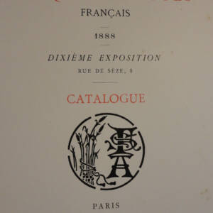 Société d'aquarellistes français.1888, 10 ème exposition.