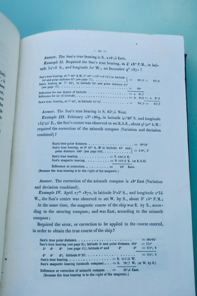 Solar Azimuth Tables 61° South and North