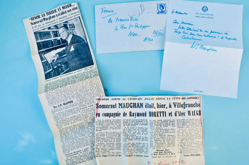 Sommerset MAUGHAN lettre manuscrite autographe LONDON 1955