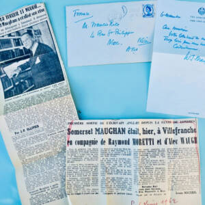 Somerset Maugham autograph letter London 195