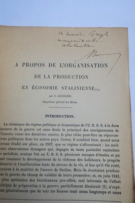 Stalin's Economic Production Organization