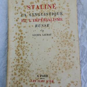 Staline La linguistique et l'impérialisme russe
