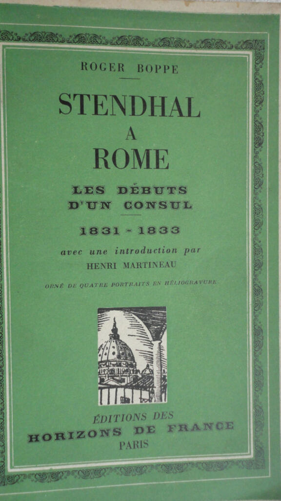 STENDHAL À ROME : LES DÉBUTS D’UN CONSUL – 1831-1833