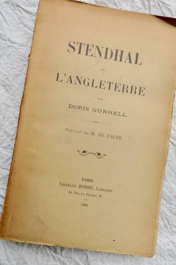 Stendhal et l'Angleterre. Préface de Monsieur Publicité Paupe