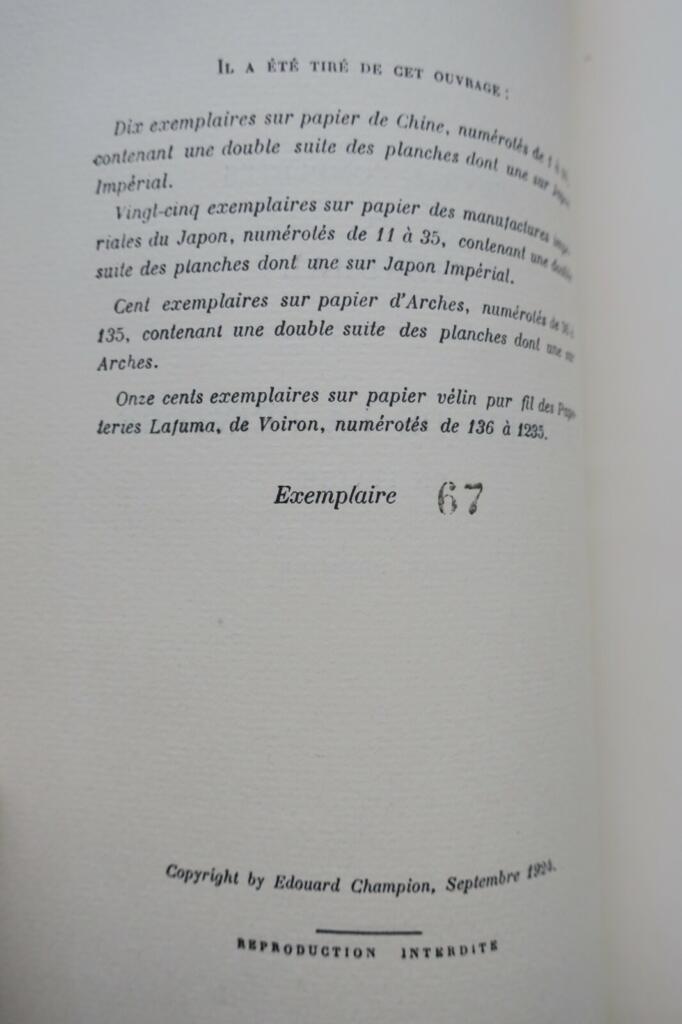 STENDHAL HISTOIRE DE LA PEINTURE EN ITALIE sur Arches nté 1924