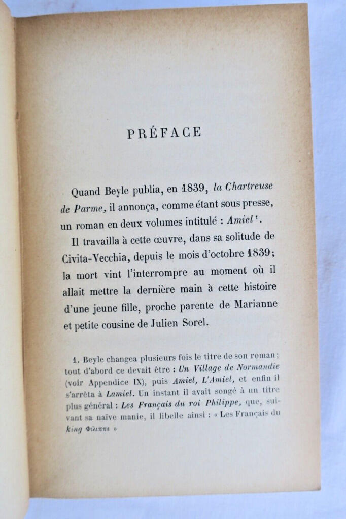 STENDHAL LAMIEL. ROMAN INEDIT EO 1889