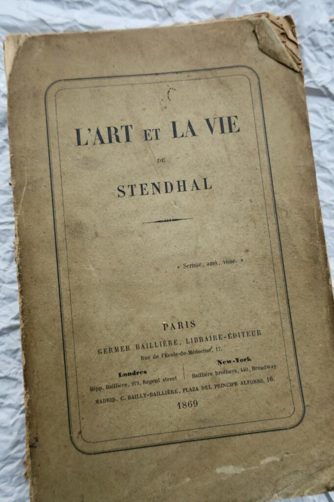 STENDHAL L&rsquo;art et la vie 1868