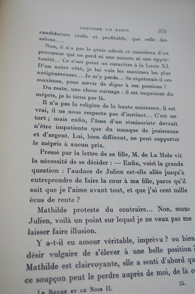 The Red and the Black - Premier Edition on Laid Paper