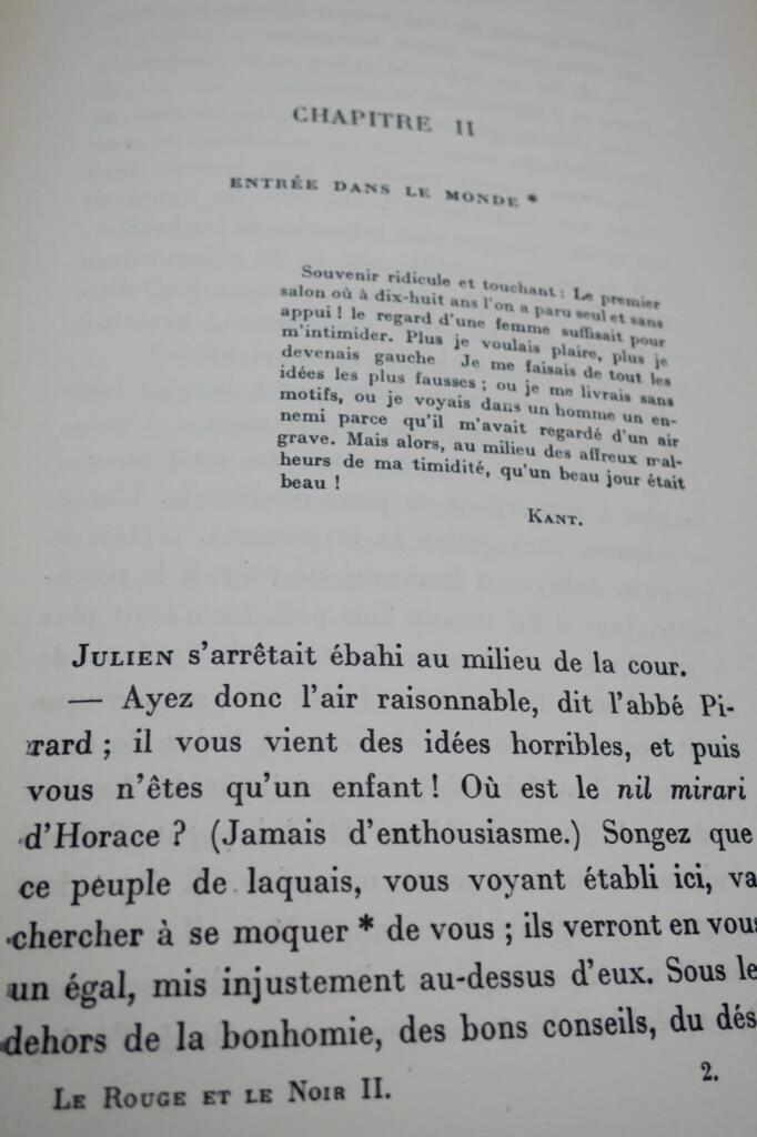 The Red and the Black - Premier Edition on Laid Paper