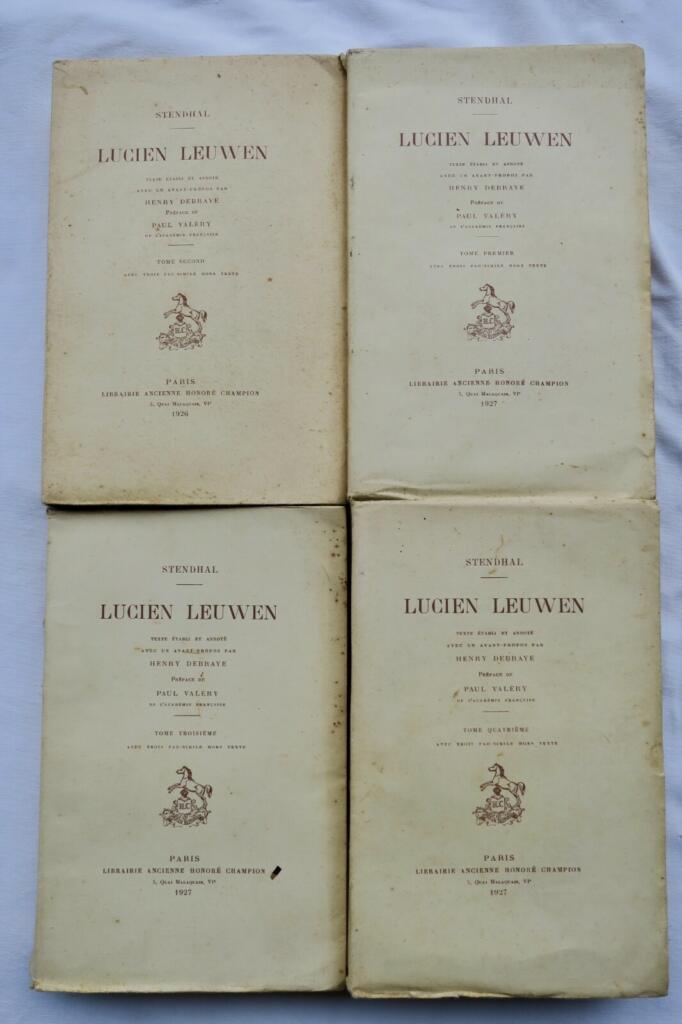 司汤达著作,含瓦莱里序言,1927年版